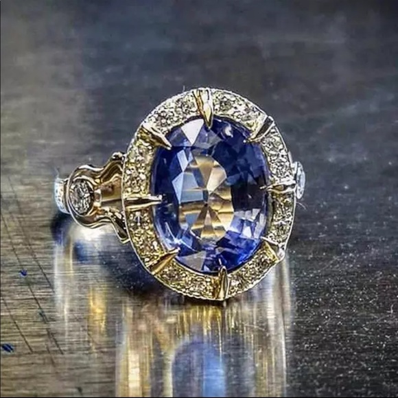 Jewelry - New 925 Silver NobleWomen Sapphire Ring